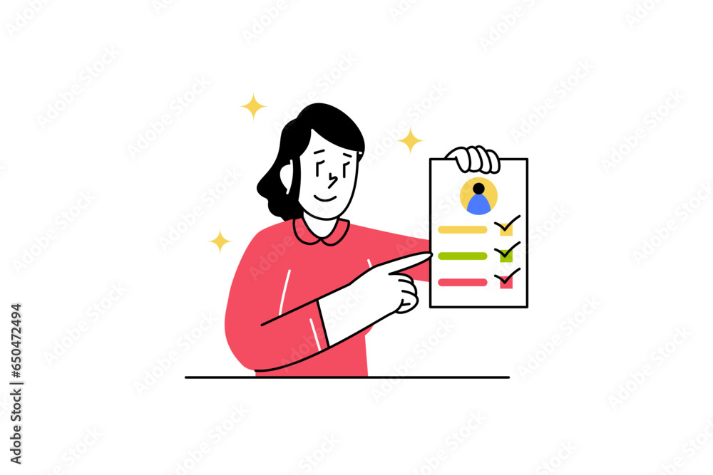 People in Self Development Activity Illustration in flat style design for your education, school organization, finance, and business People in Self Development Activity Illustration in flat style design for your education, school organization, finance, and business