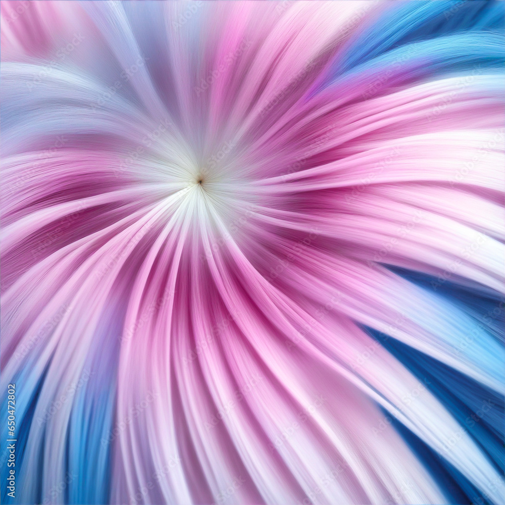 Fototapeta premium blue pink white hair 001