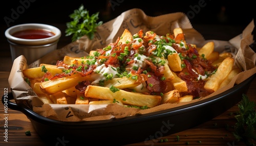 cheesy bacon fries