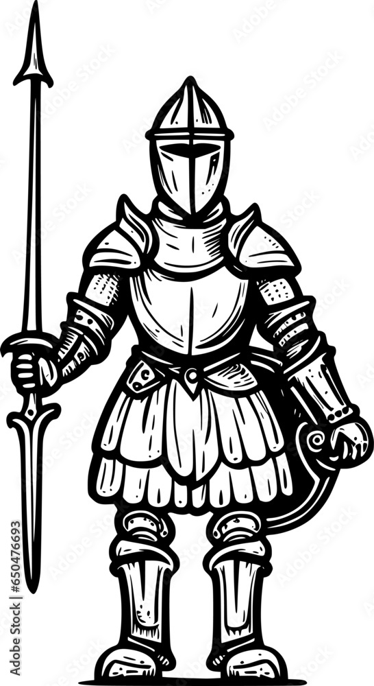 Fototapeta premium warrior cartoon