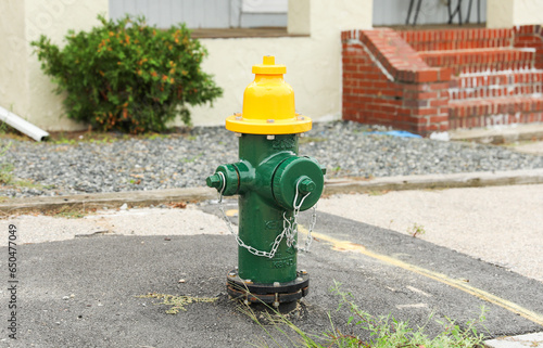 fire hydrant stands tall on a sunny street corner, ready to protect and symbolize safety in urban environments