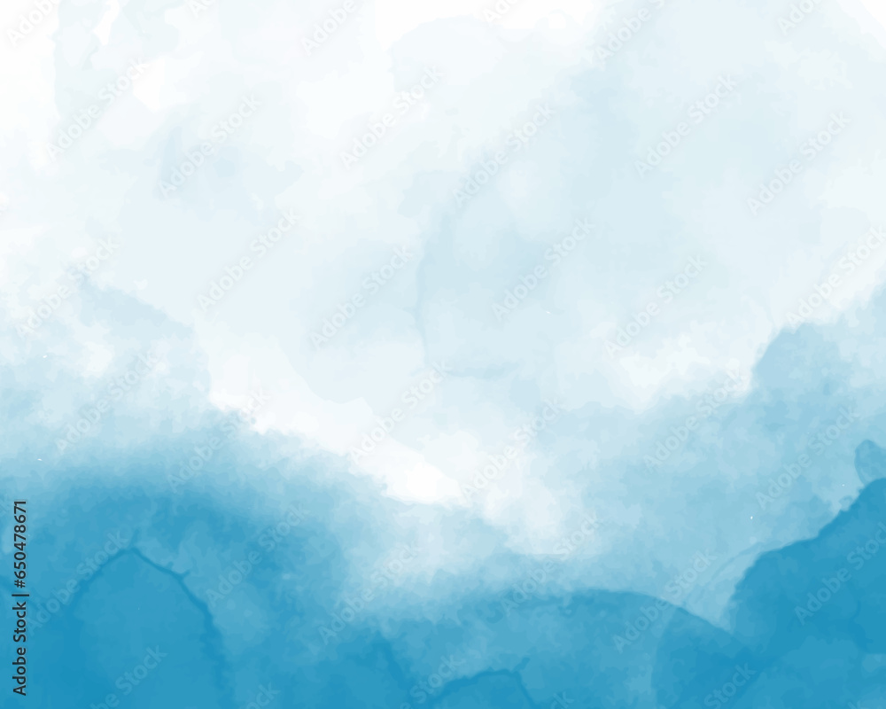 Fototapeta premium Abstract splashed watercolor background. Design for your cover, date, postcard, banner, logo.