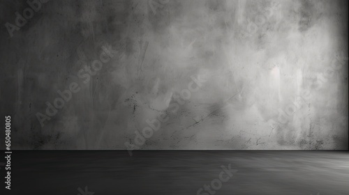 Concrete wall background and interior textured studio room for product display. Wall background