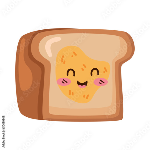 happy bread kawaii