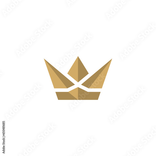 Crown Logo Design. X Crown Logo vector