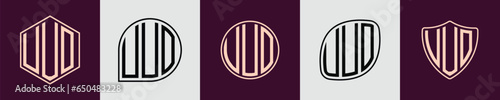 Creative simple Initial Monogram UUO Logo Designs.