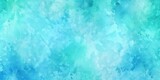 Teal and blue abstract sponge paint watercolor background wallpaper. Aqua color texture, Generative AI 