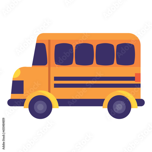 students bus icon illustration