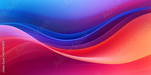 Colorful gradient lines and movement background. Abstract lines wallpaper. Color wave illustration, Generative AI 