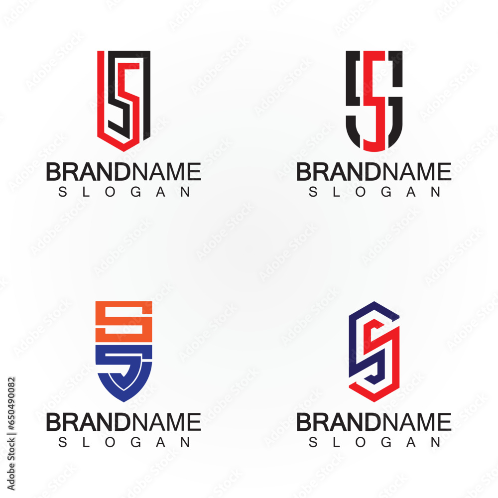 Fototapeta premium Initial Letters SS Logo Design Vector Template.