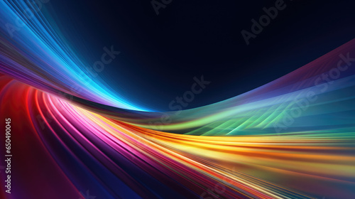 speed of light energy bright wide colorful rainbow wallpaper created with Generative AI Technology