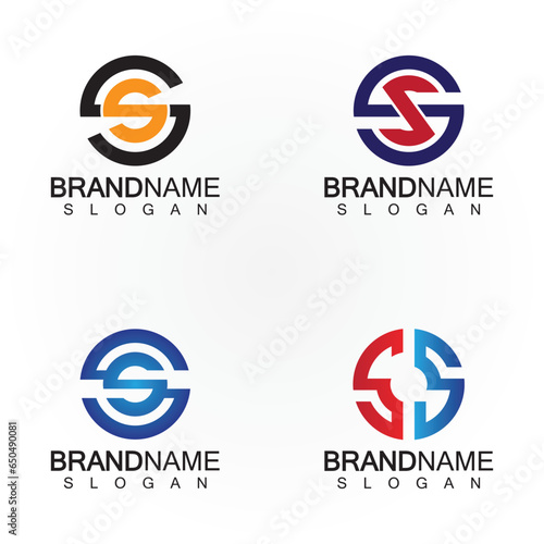 Free Download Initial Letters SS Logo Design Vector Template. - GFXLoad