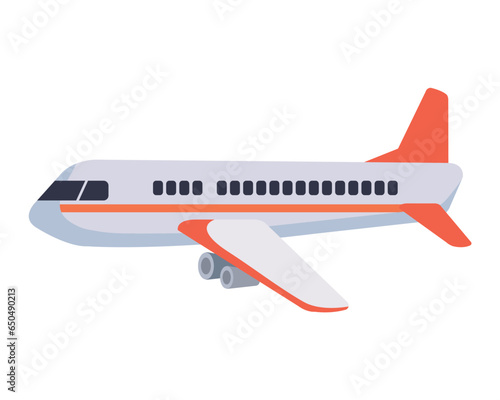 airplane flying travel side view
