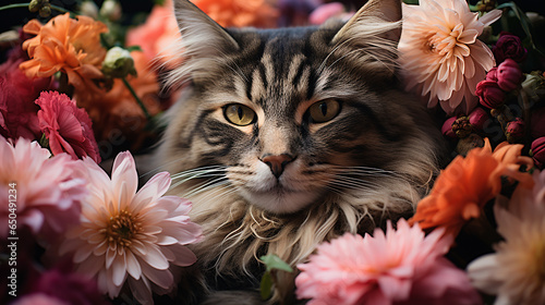 Beautiful cat picture  cute feline animal background image