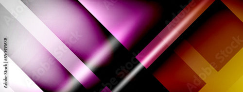 Light and shadow squares and lines abstract background