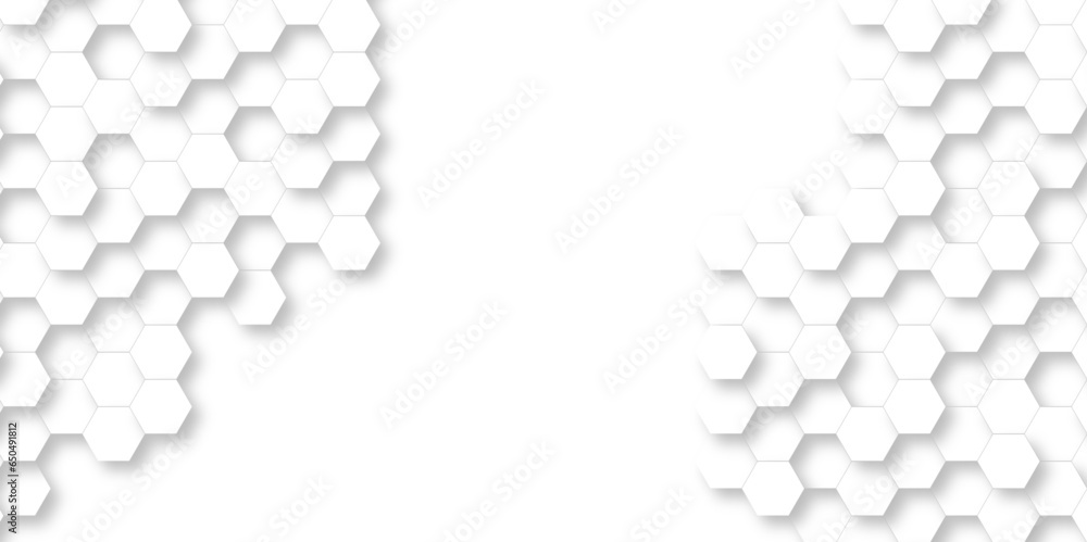 Seamless pattern with hexagons White Hexagonal Background. Computer digital drawing, background with hexagons, abstract background. 3D Futuristic abstract honeycomb mosaic white background. geometric. Seamless pattern with hexagons White Hexagonal Background. Computer digital drawing, background with hexagons, abstract background. 3D Futuristic abstract honeycomb mosaic white background. geometric.