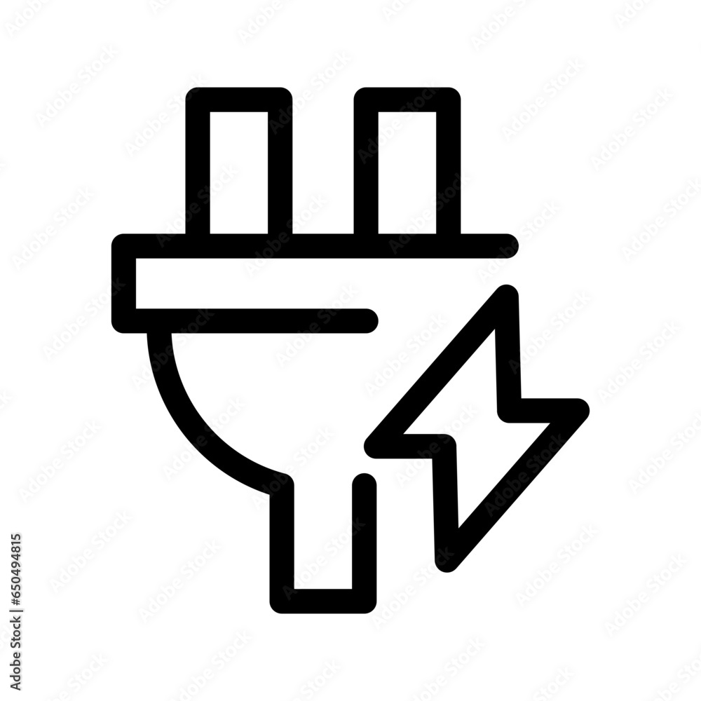 Electricity Icon Vector Symbol Design Illustration