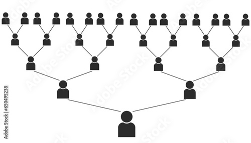 Photos Business tree illustration. Describe multilevel marketing