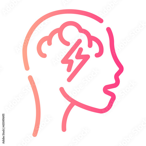 brainstorm Line Gradient Icon