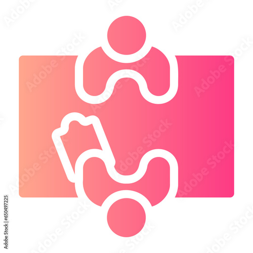teamwork Gradient icon