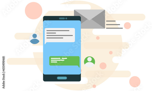display conversations on smartphones, receive and send electronic messages