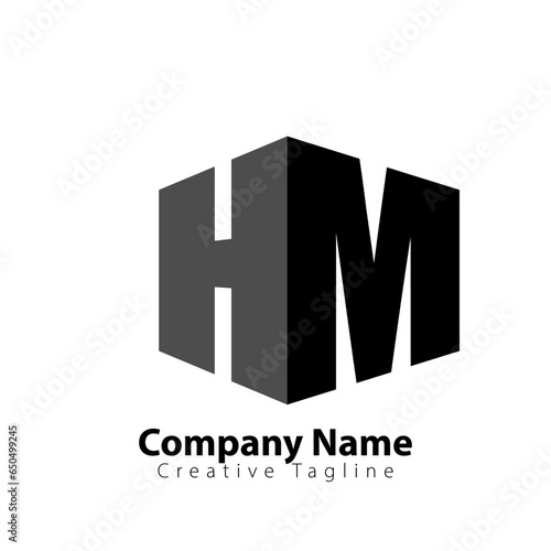 HM Logo Vector Design on White Background