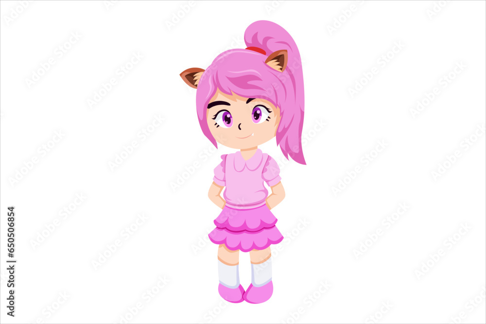 Cute Girl Character Design Illustration Cute Girl Character Design Illustration