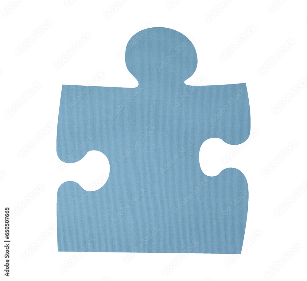 Obraz premium Digital png illustration of blue puzzle on transparent background