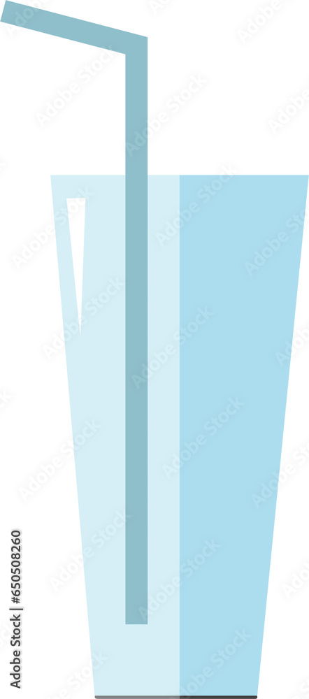 Digital png illustration of blue glass and drinking straw on transparent background Digital png illustration of blue glass and drinking straw on transparent background