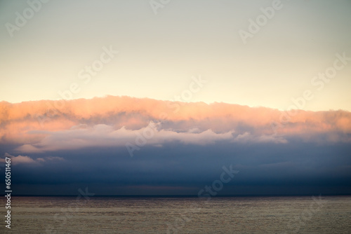 2023-09-19 STORM CLOUDS MOVING INTO TEH COAST ON THE PACIFIC OCEAN NEAR LA JOLLA CALIFORNIA