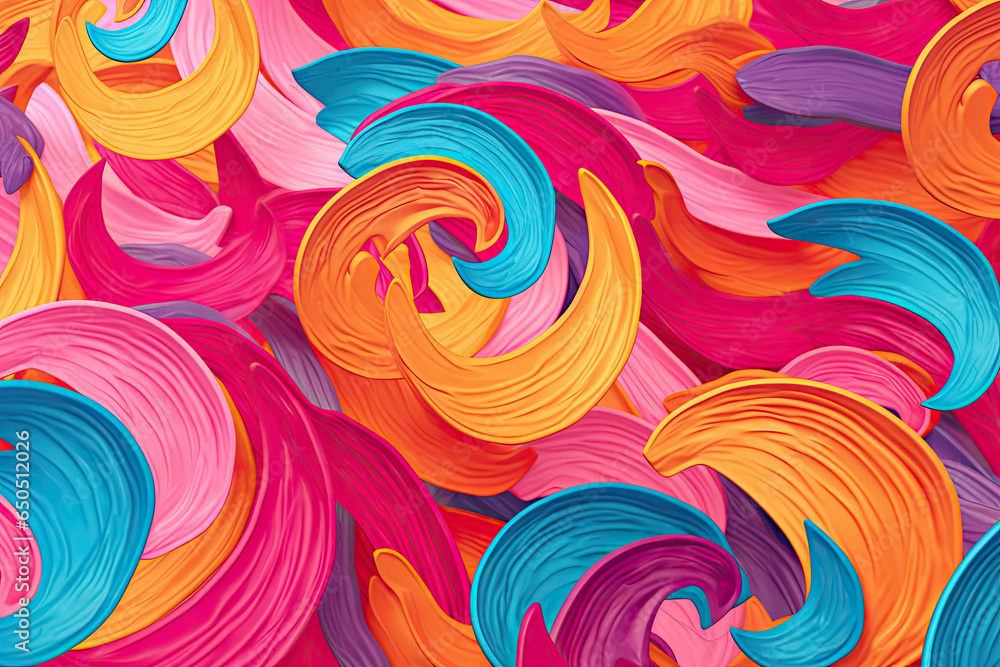 Abstract Colorfull Wallart Mockup, Generative AI Abstract Colorfull Wallart Mockup, Generative AI