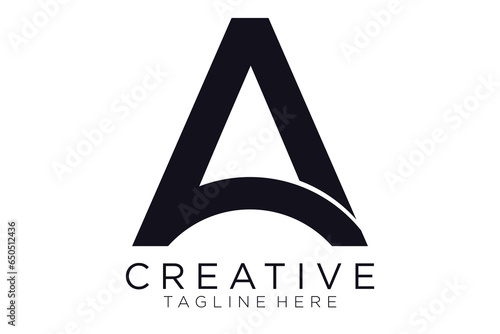 Simple Initial Letter A Logo. Business and Branding Logos. Flat Vector Logo Design Template Element