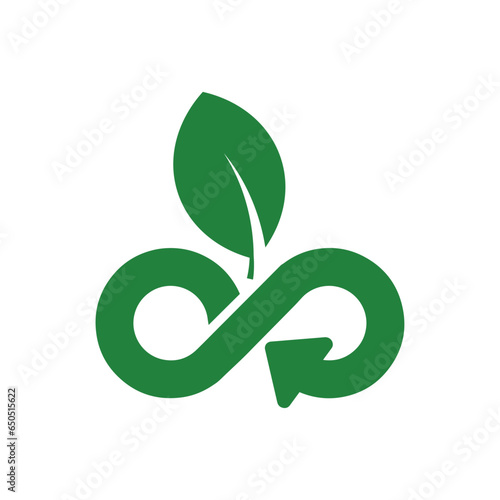 circular economy icons on white background	