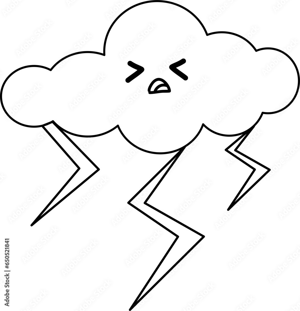Cute cloud clipart, overcast weather outline, cloud outline, weather doodle Cute cloud clipart, overcast weather outline, cloud outline, weather doodle