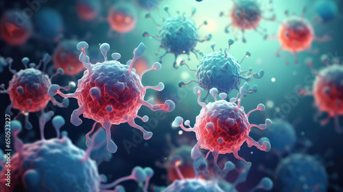 illustration of immune cells created with Generative AI Technology © AstraNova