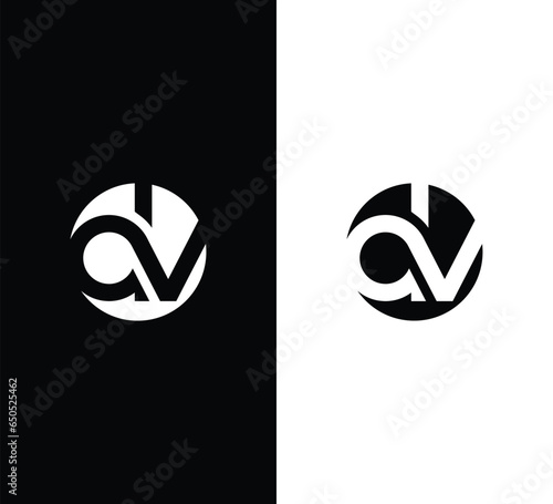 Photos Monogram Letter DV Logo Design