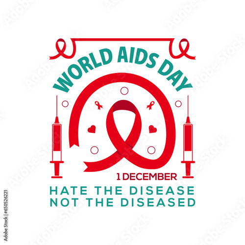 World AIDS Day T Shirt Design.