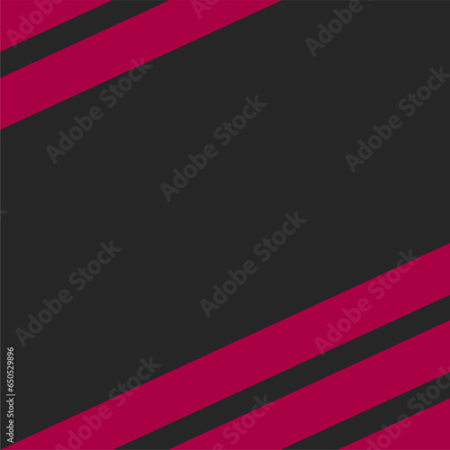 Free Download Creative vector abstract geometric shape made background with pink color stripe. Thick line made black and pink color background design that has space for text. - GFXLoad