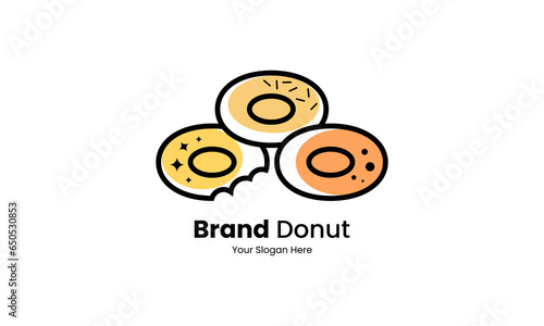 Donut Logo  for shops  cafes  restaurants and businesses