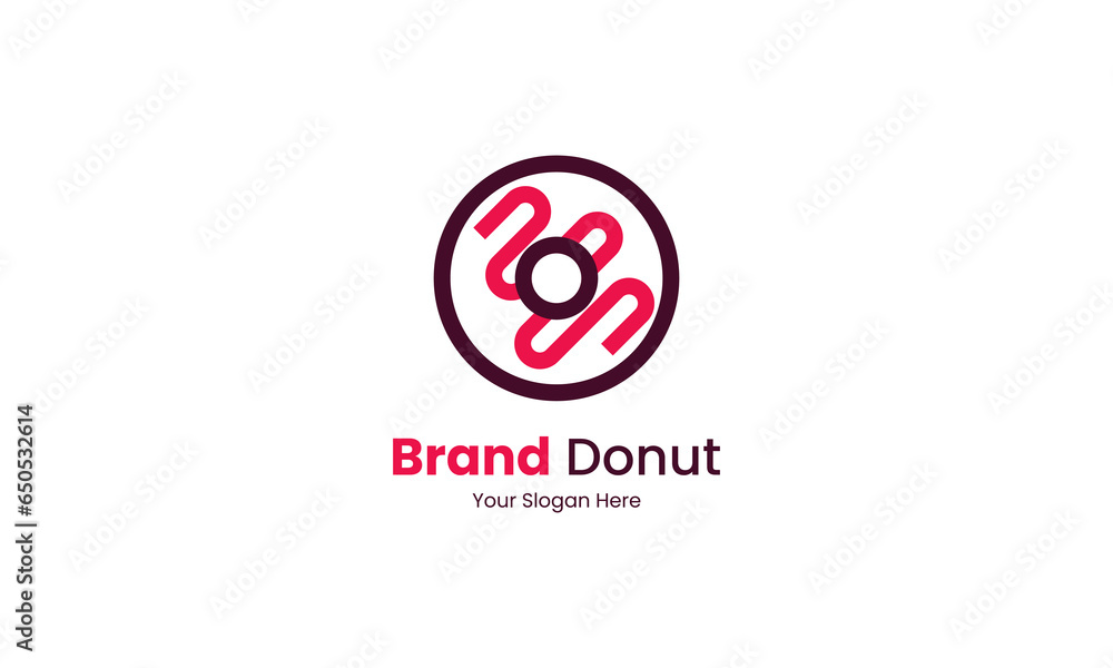 Donut Logo, for shops, cafes, restaurants and businesses