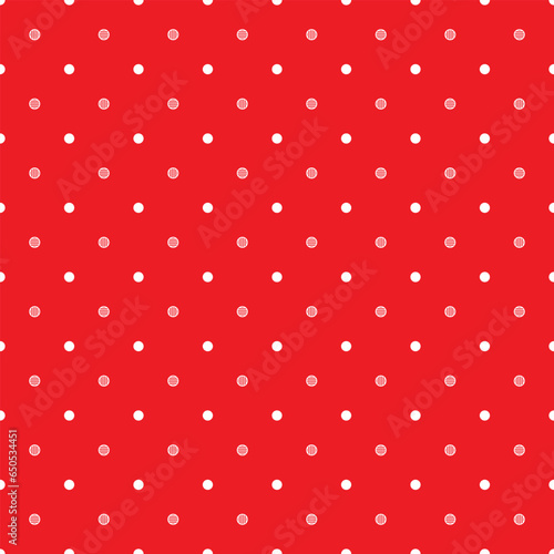 red polka dots pattern