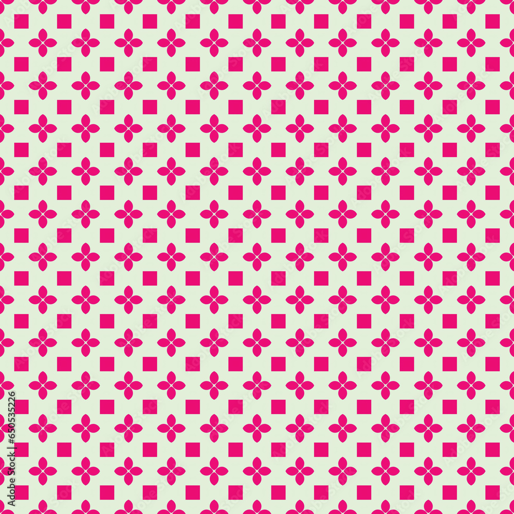 Seamless pattern with decorative elements. Geometric background. Vector illustration