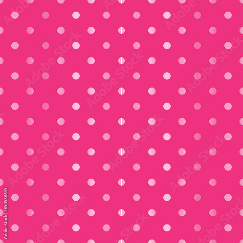 pink polka dots pattern