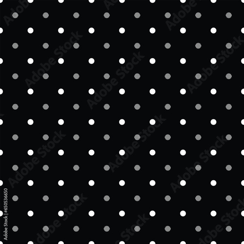 seamless polka black white pattern