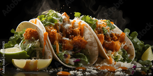 A Taco Fiesta Where Hearty Fillings, from Grilled Chicken to Succulent Carnitas, Dance in Perfect Harmony