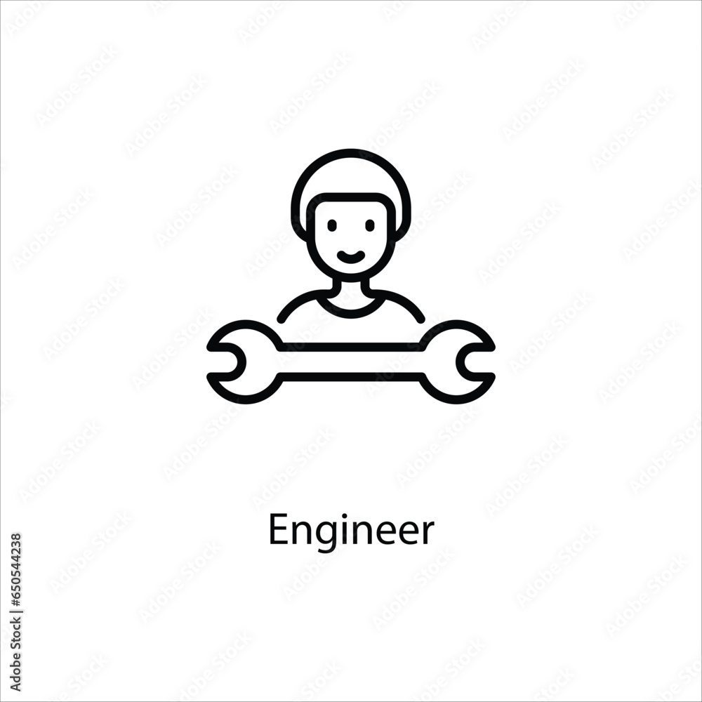 Engineer icon for industry collection Vector stock illustration Engineer icon for industry collection Vector stock illustration