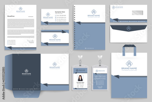 Aids day stationery template design