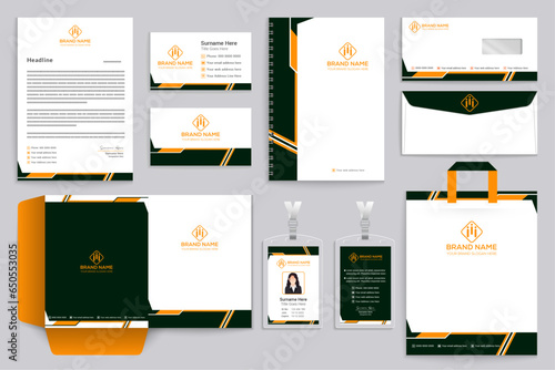 Luxury stationery template design