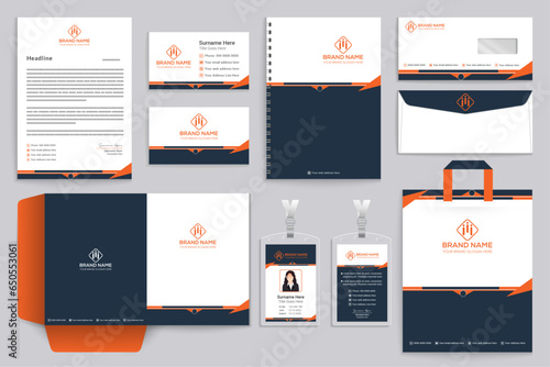Professional stationery template design