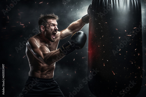 boxer in action © damien